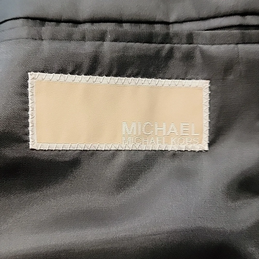 MICHAEL Michael Kors Size 40S Black Textured Sport Coat / Blazer, Like New Cond.